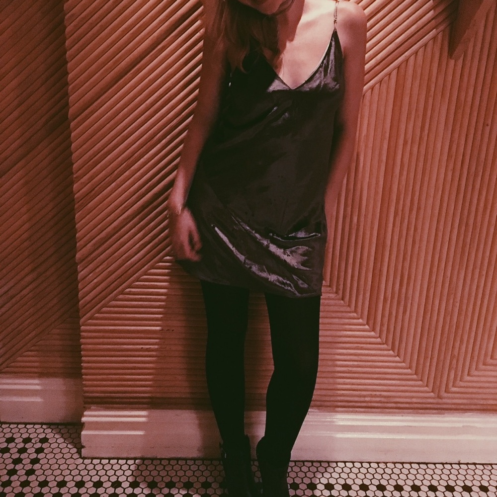 Fleur de mal velvet slip dress